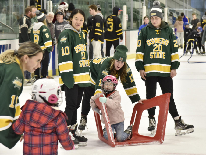 holiday skate with lakers